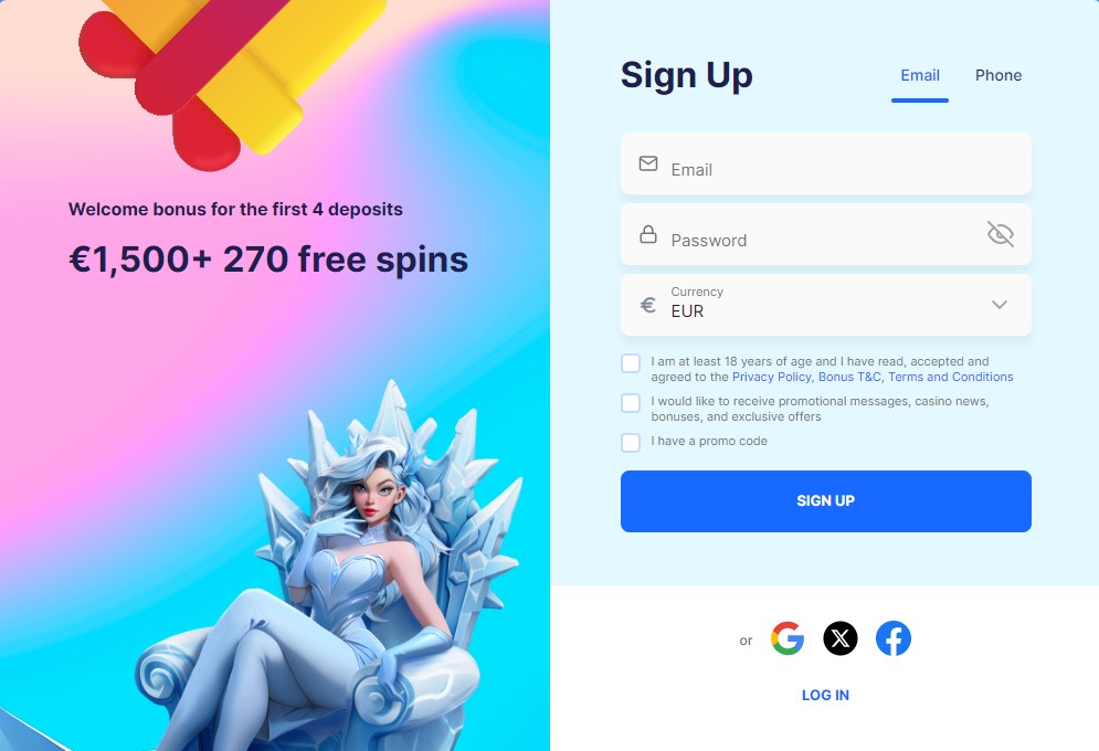 ice casino Registracia